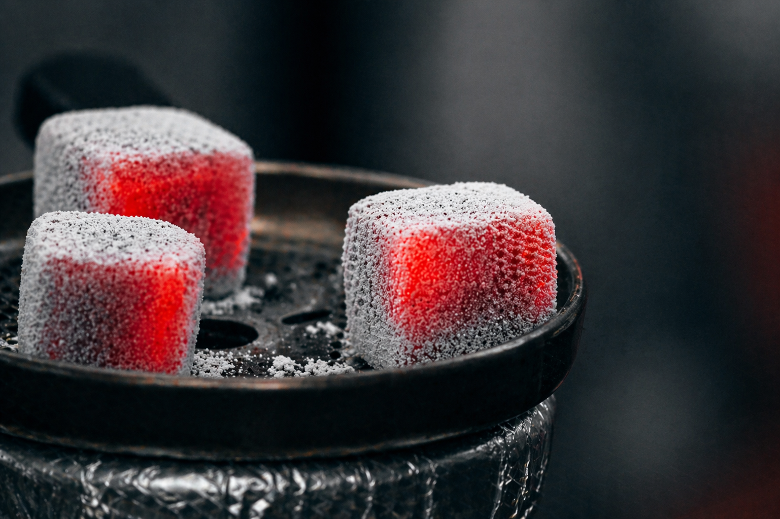 Premium Shisha Charcoal Background
